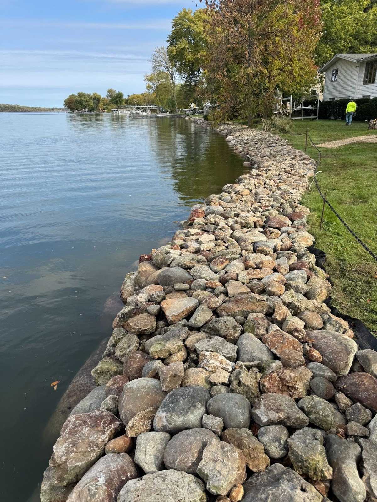 rip-rap, shoreline repair